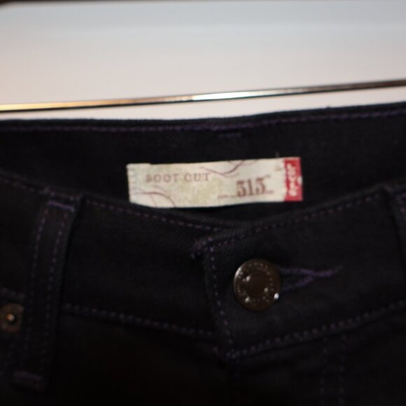 Levis 515 Womens Bootcut Black Denim Jeans Size 8M Made In Colombia - Picture 12 of 15